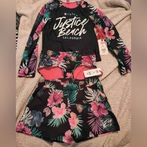 Justice 3 piece NWT swimsuit
